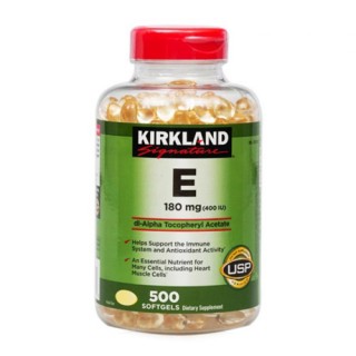 Kirkland Đẹp Da Vitamin E 400IU (500 viên)